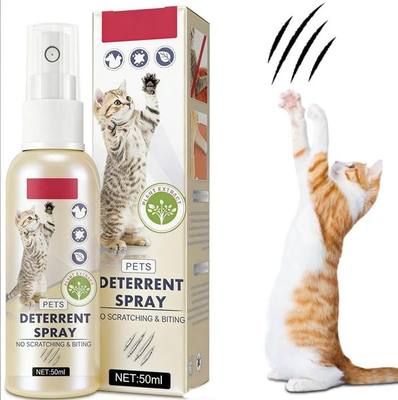 Tetra Cat Deterrent Spray for Furniture,Natural Anti-Scratch Spray for Cats Deterrent Cat Spray | Cat Bitter Spray for Chewing & Scratching,Keep Off Cat Indoor or Outdoor,Cat scratch furniture protector spray