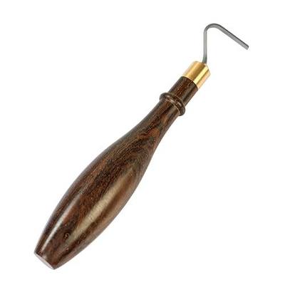 Lxnavihly Pottery Trimming Tool, Pottery Carving Tools, Clay Sculpting Tool | Tungsten Steel Cutter Head, Solid Walnut Handle, Ergonomic, Sturdy and Long-Lasting, L-Shape-Walnut