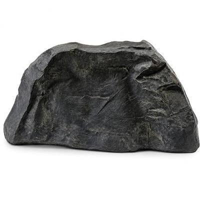 Artificial Rock Cover – Weather-Resistant Fiberglass Garden Landscape Utility Concealer Slate Gray Finish for Pumps, & Irrigation Systems, Squarish Odd