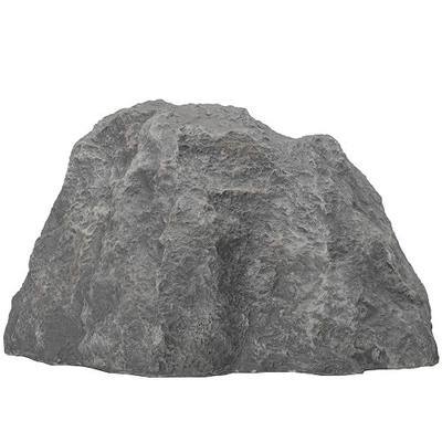 Artificial Rock Cover – Weather-Resistant Fiberglass Garden Landscape Utility Concealer Slate Gray Finish for Pumps, & Irrigation Systems, Charm