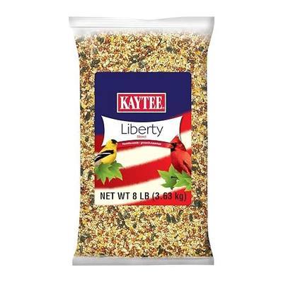 Kaytee Liberty Blend Wild Bird Food, for Cardinals, Blue Jays, Finches & Other Outdoor Wild Birds, 8 Pounds