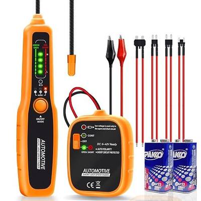 Wire Tracer Automotive Open & Short Finder, DC 6-42V Circuit Breaker Finder Electrical Tester Fault Probe Cable Tracker Auto Wire Locator Car Broken Wire Detector Tool