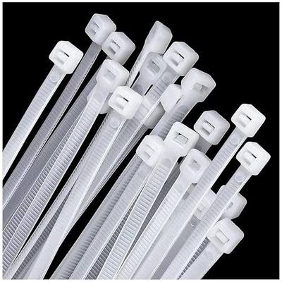 18inch White Zip Ties Heavy Duty 160LB Tensile Strength Cable Ties 50Pack