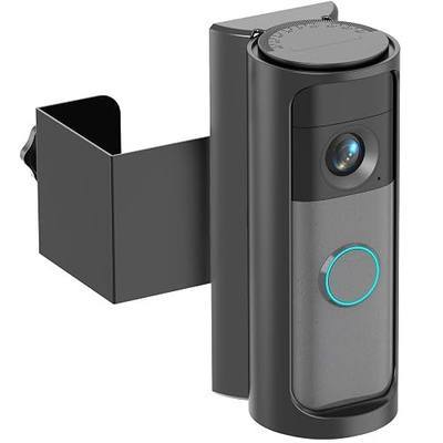Anti-Theft Ring Doorbell Mount with 0-360°Full Adjustable Viewing Angle | for Ring Battery Doorbell/Plus/Pro (2026 Model), No-Drill Camera Doorbell Kits with Rain Cover Holder for Apartment Rental