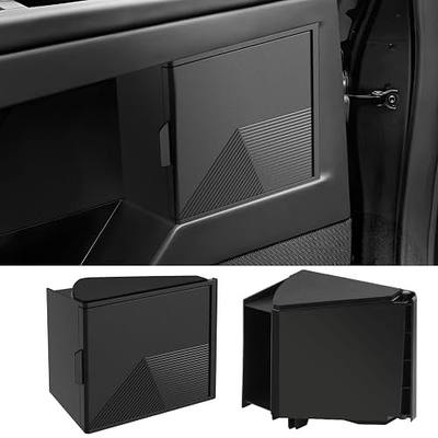 Upgraded For 2PCS Tesla Cybertruck Door Built-in Hidden Storage Organizer, Full Surround Design Protect Interior, Magnetic Swing Open Lid, Mini Car Door Garbage Can - ABS Material & Premium Texture