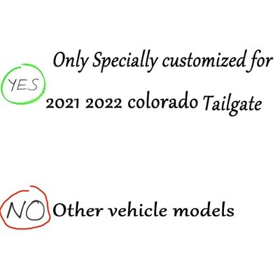 Tailgate Insert Letters Compatible with Chevy Colorado 2021 2022 Pickup Truck, 3D Raised Emblems Badge with Strong Adhesive Matte Black, Kit for Pickup Tailgate Upgrade