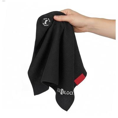 RimGrip Magnetic Drummer Towel - Includes Breathable Mesh Carry Bag | Waffle Microfiber Drum Kit Accessory with Neodymium Rim Magnet - Fast Drying Sweat Control Towel for Drummers