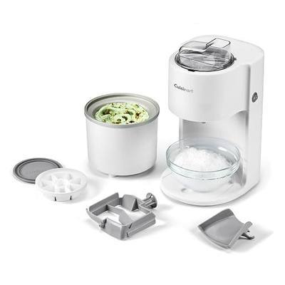 Cuisinart Cool Combo Ice Cream Maker and Snow Cone Machine, 2-in-1 Frozen Treat Maker, 1.5-Quart Freezer Bowl, One-Button Operation, Family-Sized Ice Cream Maker Machine, ICE-CMB10
