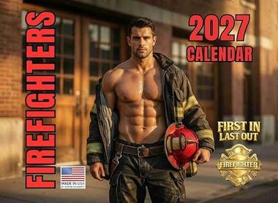 Sexy Fireman Calendar 2027 Hot Firefighter Monthly Wall Calender 12 Month
