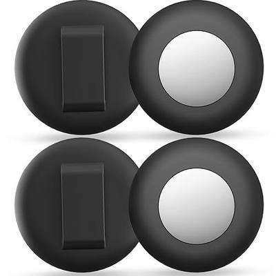 Cat Collar Airtag Holder, 4 Pcs Silicone Air Tag Case for Cats(Black) | Pet Safety Silicone,Durability,Comfortable,Lightweight,for AirTag & Same-Size Trackers,for Cats and Small Dogs