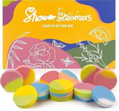 Shower Steamers Aromatherapy, 15PCS Natural Organic Shower Bombs with Essential Oils for Home Spa, Birthday Christmas Gift Basket for Women/Men