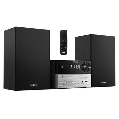 Philips Bluetooth Stereo System for Home with CD Player for Home, Wireless Streaming Bluetooth 5.4 & Auracast, Upgraded 20W Sound, MP3, USB, Audio in, FM Radio, Micro Music Sound System