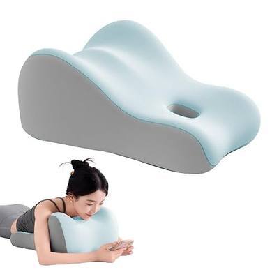 Intimacy Wedge Pillow for Couples, Memory Foam Cushion-Blue | Memory Foam Positioning Cushion for Back, Neck & Waist Pain Relief with Washable Cover, Portable Design for Relaxing