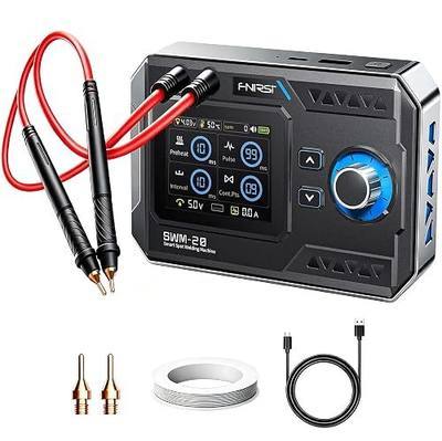 FNRSI SWM-20 Battery Spot Welder,1200A Double Pulse Battery Welder Machine | 2.4" TFT Color Screen with 10000+ Adjustable Levels, 5000mAh Battery, Detachable Copper Welding Pens for Battery DIY Assembly