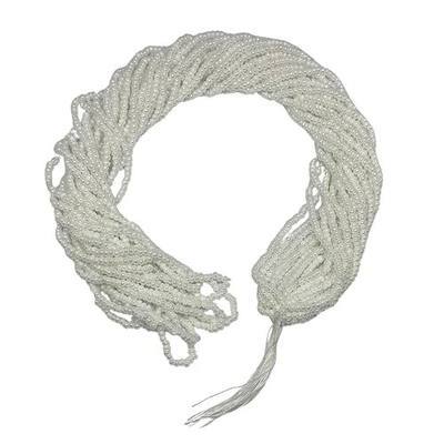 11/0 Glass Seed Beads for Jewelry Making Kit, 2 mm, 12 String Hanks (Bright White)