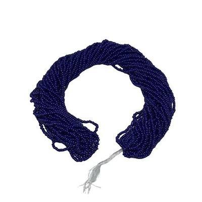 11/0 Glass Seed Beads for Jewelry Making Kit, 2 mm, 12 String Hanks (Navy Blue)