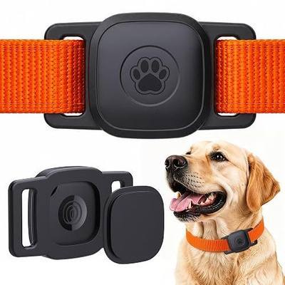 DDJ 2-Pack Waterproof Dog Collar Holder for Tile Mate Tracker, Durable Silicone Life360 Tile Case for Cat &Pet Collars Without Shaking, Anti-Lost Full Body for Tile Cover, Easy to Install, Black