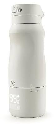 Portable Bottle Warmer for Breastmilk, 450ml Capacity Formula Water Warmer | Fast Breastmilk Warmer With Long Battery Life, Detachable Kettle, Rechargeable Base, and Hidden Carry Handle