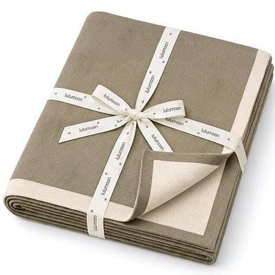 lulumoon Knit Baby Blanket for Newborn: Soft Cotton Blanket for Swaddle | Breathable Medium-Weight Blanket for Crib or Stroller - Reversible Neutral Pattern for Baby Registry Gift 30"x40"(Olive)