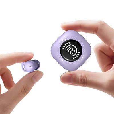 Sleep Headphones, Invisible Sleep Earbuds for Side Sleepers, Small Noise Blocking Sleep Earphones, Bluetooth 5.3 Tiny Hidden Earbuds for Work,Sleeping - Purple