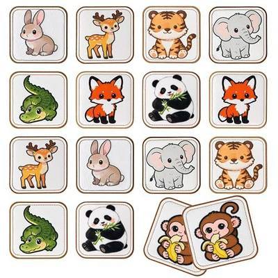 Felt Matching Game for Toddlers 1-3:Montessori Memory Matching Game, Soft Sensory Flash Cards, Early Learning Activity, Screen-Free Travel Fun, Best Educational Gift for Kids Ages 1 2 3 4