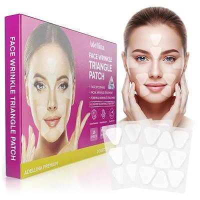 Adellina Forehead and Facial Wrinkle Patches: Anti Wrinkle Patches Overnight - Smile Line Pathces - Facial Wrinkle Patche for Forehead, Smile Line, Under Eye,1 Count (Pack of 144)