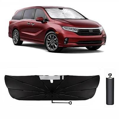 2026 Upgraded Car Windshield Sun Shade Umbrella - Custom-Fit for Honda Odyssey 2018-2025 Umbrella Sunshade,Easy Install,UV Protection & Heat Reflective,Keep Interior Cooler with Storage Bag