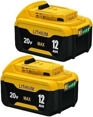 HOCHSTERN Replacement for Dewalt 20V Max Battery 12.0Ah 2Pack | Compatible with Dewalt 20 Volt Lithium Ion Batteries DCB205 DCB206 DCB203 DCB201 DCB210 Cordless Tools