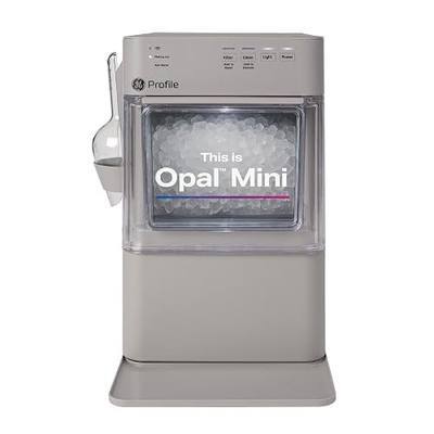 GE Profile Opal Mini Nugget Ice Maker, Portable Countertop Pellet Ice Machine, Soft Chewable Ice, 36 lbs Per Day, Top Fill Water Reservoir, 2 lb Bin, 6 Pack Descaler & Scoop Included, Stone Grey