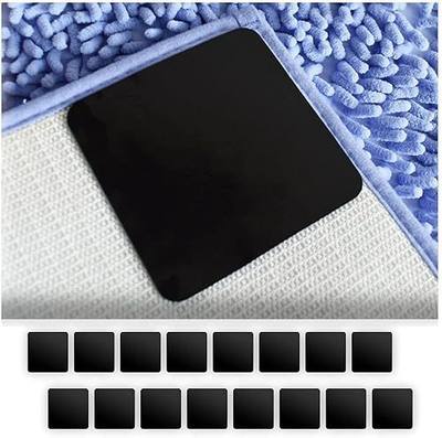 16PCS Grippers of Rug Pad, Non-Slip Carpet Pads for Hardwood & Tile | Washable reusable rug tape, residue-free, flattens curled rug corners, safe for hardwood, tile and marble flooring