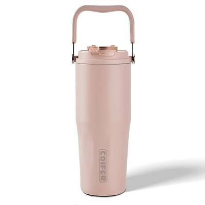 Ceramic-Lined Travel Tumbler, 26oz Insulated Stainless Steel Tumbler | with Handle, Straw & Sip Lid, Leakproof for Coffee, Tea & Daily Use