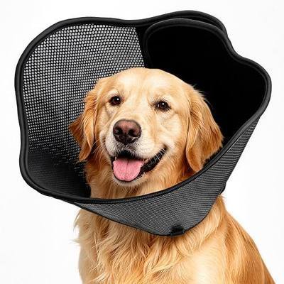 Soft Dog Cone Collar,Adjustable Elizabethan Anti-Lick Pet Recovery Collar | Upgraded Breathable E-Collar For Medium Small Dogs,No Affect Dog Eat play,Furniture-Friendly Post Surgery Recovery Cone(XS)
