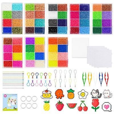 64 Colors 5mm Fuse Beads Kit 32000 Pcs Melting Beads for Kids Crafts, DIY Melty Beads Kit Supplies for Women, Art Decorations for Room, Ideal Gift for Craft Lovers