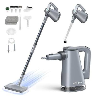 FEPPO Steam Mop & Detachable Handheld Steam Cleaner for Home and Floor Cleaning, 15s Heat-Up, 230°F Floor Steamer for Deep Cleaning with Multi-purpose Attachments Hardwood Floors, Tile,Grout,Furniture