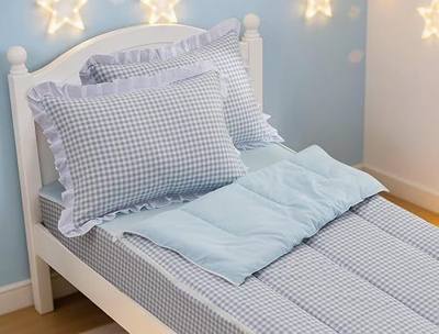 Meeting Story Checked Plaid Printed Zipper Bedding Sets Full Lightweight Microfiber Blue Comforter Set with Fitted Sheet Pillow Covers(Blue,Full)