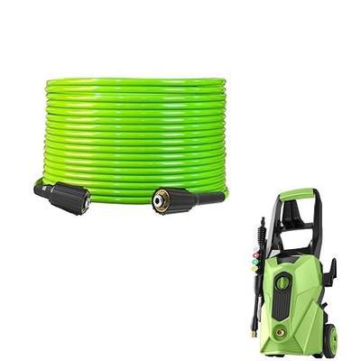 33FT x 1/4" Flexible Kink-Resistant Pressure Washer Hose,Power Washer Kink-Resistant Hose, Replacement Hose with M22-14mm Quick Connect Kit