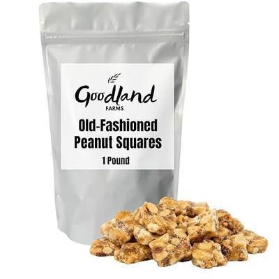 Goodland Farms Old-Fashioned Peanut Squares, 1 lb Bag | Crunchy Peanut Candy Bites with Roasted Peanuts, Classic Retro Sweet Treat for Snacking, Candy Dishes & Gifts