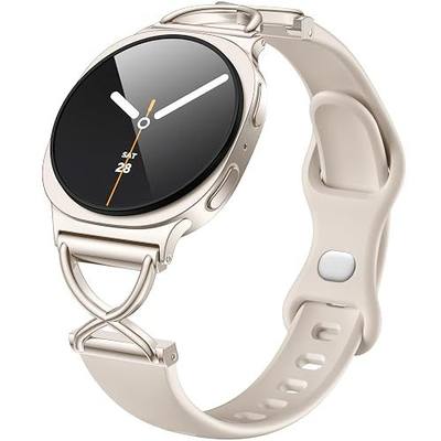Getino Slim Band for Samsung Galaxy Watch 9, Watch 8 & 8 Classic Women | Silicone, Thin No Gap Design, Workout & Daily Wear, Sports Replacement Bands for Galaxy Watch 9/8 40mm 44mm & 8 Classic 46mm