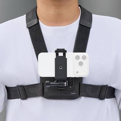 SMALLRIG Quick Release Mobile Phone Chest Mount for Recording Filming, with Safety Lock, Adjustable Strap, Phone Holder for iPhone, 2-Prong Mount for DJI, for Insta360, for GoPro Action Cameras - 6308