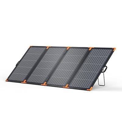 AFERIY 400W Portable Foldable Bifacial Solar Panel for Power Stations | Up to 25% Efficiency N-type solar cell with 4-in-1 Cable, IP67 Waterproof Adjustable Kickstands for Camping ,RV,Home Backup