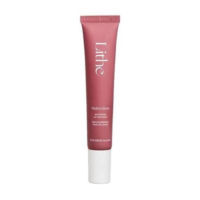 LITHE Lip Gloss - Hydrating & Moisturizing, Shade Plush -15 mL | Treatment Gloss - Peptides, Hyaluronic Acid, Squalene & Shea Butter for Hydrated Lips, High-Shine Finish, Cooling Applicator