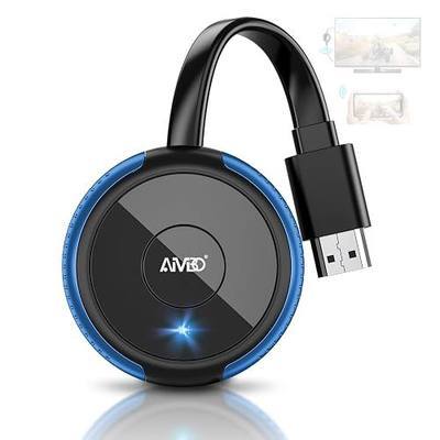 AIMIBO 4K Wireless HDMI Display Dongle Plug & Play | 2.4G/5G, AirPlay/Miracast/DLNA for iOS/Android/Windows/Mac. 65ft range, Cast Phone/Tablet/Laptop to TV/Monitor/Projector