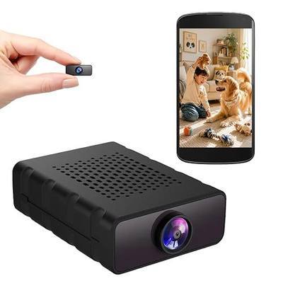 Hidden Camera, 1080P HD WiFi Mini Spy Camera with Motion Detection, Night Vision, Instant Alerts, Multi-User Sharing, Supports 128GB Micro SD Card for Pet Monitoring & Home Security