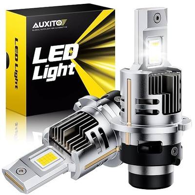 AUXITO D2S Fog Bulbs, 30000LM Ultra-Bright D2R Light, Pack of 2 | Direct Insert 3 Mins Installation, 60000Hrs Long Lifespan, No Flicker, 99% Compatibility
