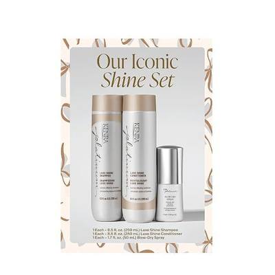 Kenra Haircare Kit | Luxe Iconic Shine Set | Luxe Shine Shampoo + Conditioner + Blow-Dry Spray | Smoothing, Frizz Control, Humidity Resistance