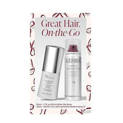Kenra Hair Styling Kit | Great Hair, On-the-Go Gift Haircare Set | Blow-Dry + Perfect Medium Spray 13 | Travel Size