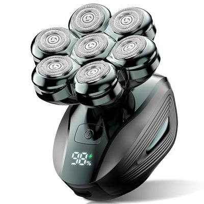 Head Shavers for Bald Men: ππ π
π₯π¨πππ’π§π Electric Razor with Magnetic Removable Head, IPX7 Waterproof Shaver, LED Display & Type-C Fast Charging - Sea Green