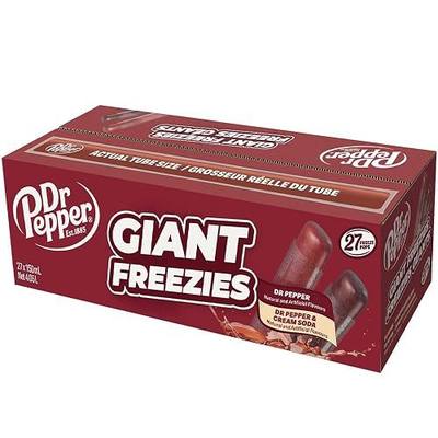Kisko Giant Freeze Pops Dr. Pepper 27ct Box