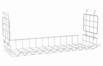 ClosetMaid Hideaway Hanging Wire Shelf for Closets, Pantries, Laundry Rooms, 6.89" H x 15.45" W x 7.78" D, White, 6-Pack