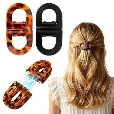 2PCS Magnetic Hair Clips – Strong Hold No-Slip Magnetic Hair Styling Clips, Seamless 2-in-1 Design for Easy Everyday Hairstyles, Gentle on All Hair Type